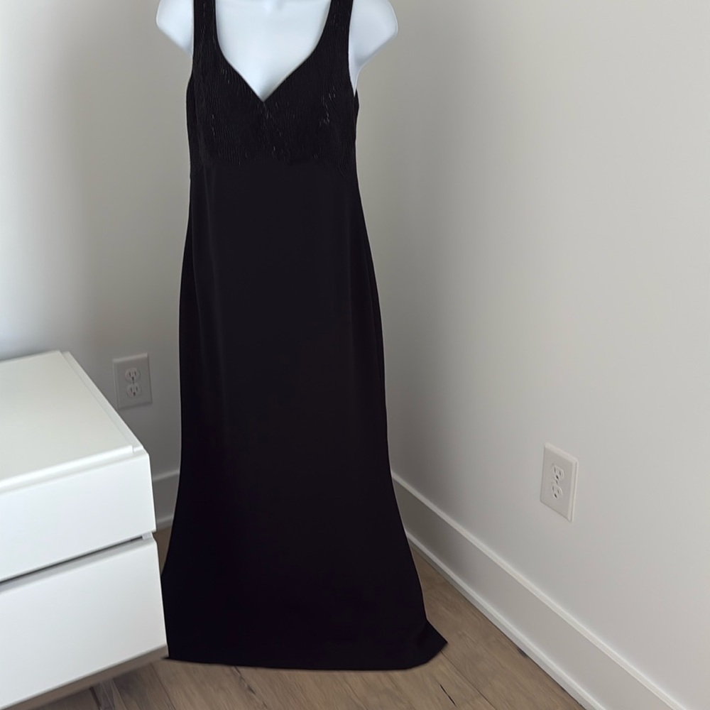 Worn once 2 piece beaded gown & jacket